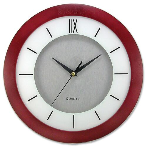 ARTISTIC 6056R AOP6056R  CLOCK RND 11" CHERRY WD FRAME