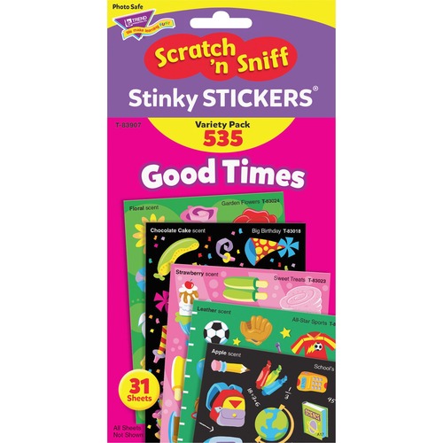 Trend Stinky Stickers T-83907 Good Times Variety Pack