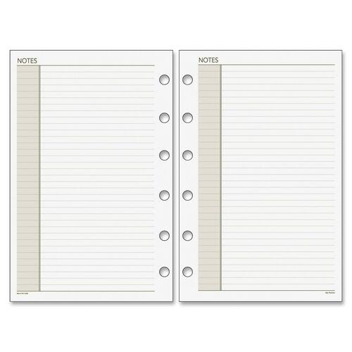 Day Runner Planner Notes Refill Pages