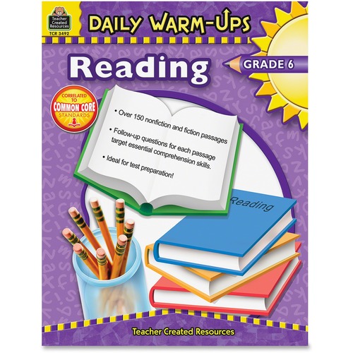 Teacher Created Resources Teacher Created Resources Warm-up Grade 6 Reading Rook Education Print