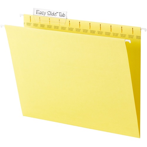 Smead Smead 64044 Yellow TUFF Hanging Folders with Easy Slide Tab