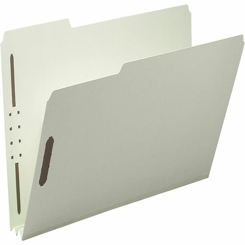 Smead Smead 15005 Gray/Green 100% Recycled Pressboard Fastener File Folders