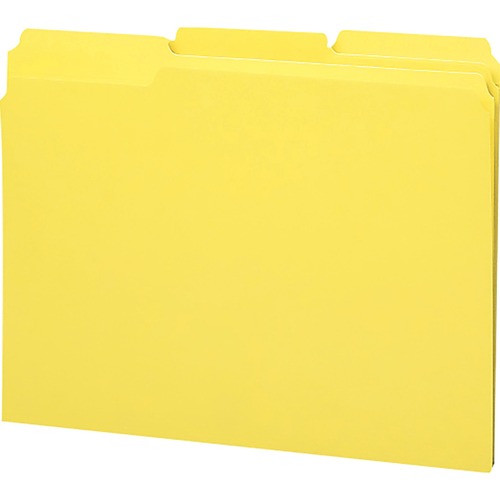 Smead Smead 12938 Yellow 100% Recycled Colored File Folders