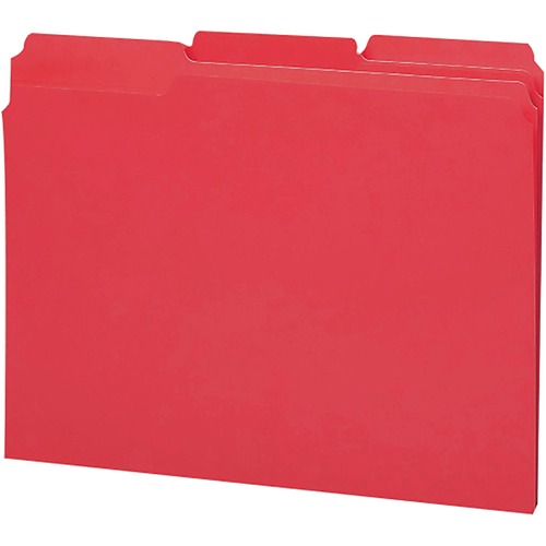 Smead 12738 Red 100% Recycled Colored File Folders