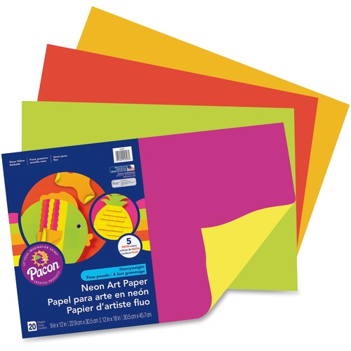 Pacon Pacon Neon Construction Paper, 12