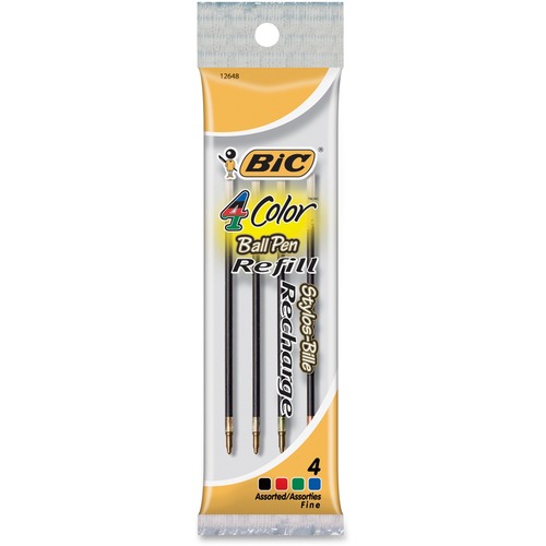 BIC BIC Recharge 4-Color Retractable Pen Refills