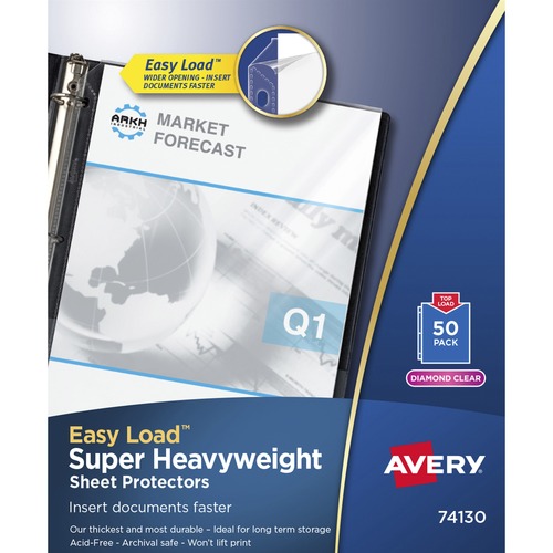 Avery Avery Diamond Clear Top Loading Sheet Protector