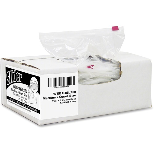 Webster Slider Quart Size Storage Bags