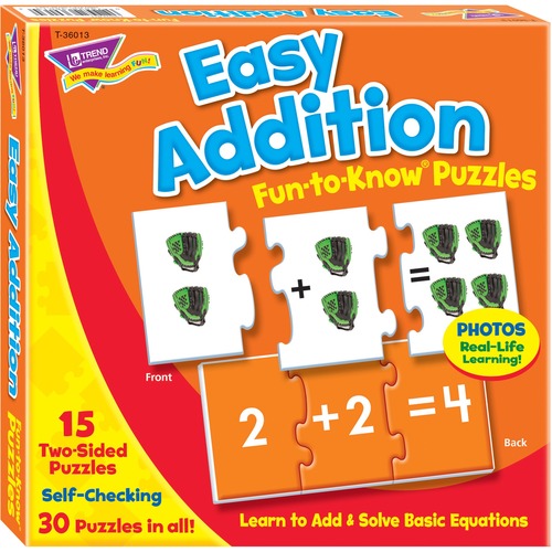 Trend Trend Easy Addition Fun-to-Know Puzzles