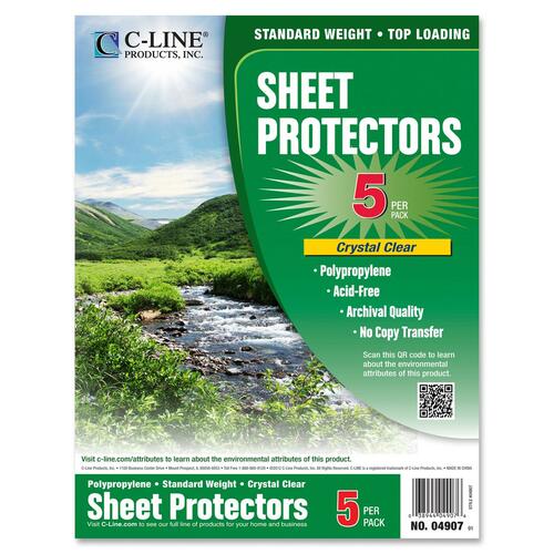 C-Line C-line Specialty Top-loading Sheet Protectors