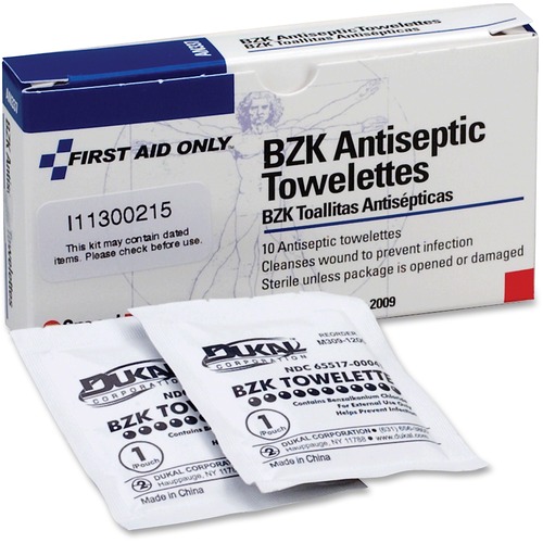 First Aid Only First Aid Only BZK Antiseptic Towelettes