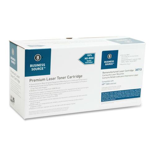 Business Source Remanufactured Toner Cartridge Alternative For HP 36A