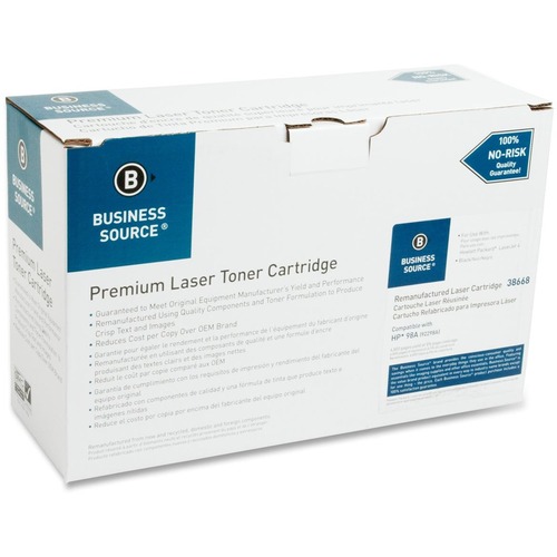 Business Source Remanufactured Toner Cartridge Alternative For HP 98A