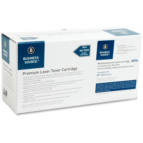 Business Source Remanufactured Toner Cartridge Alternative For HP 24A