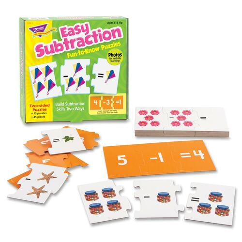 Trend Easy Subtraction Fun-to-Know Puzzles