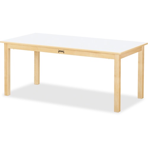 Jonti-Craft Multi-purpose White Large Rectangle Table