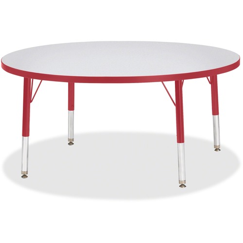 Berries Elementary Height Gray Top Color Edge Round Table