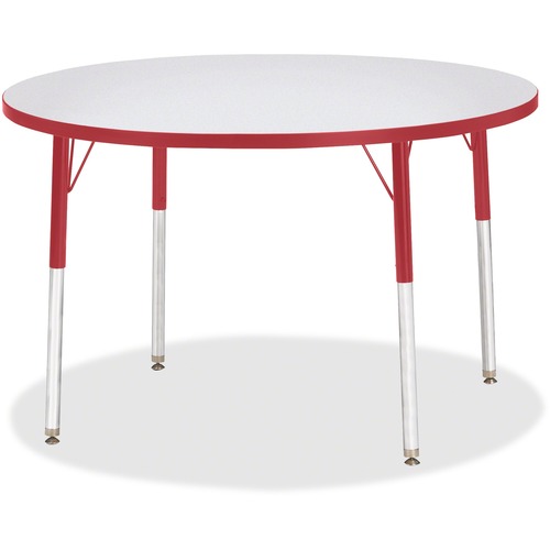 Berries Adult Gray Laminate Round Table