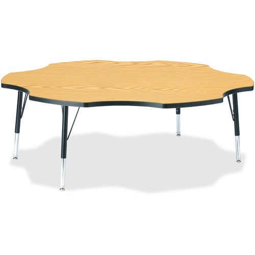 Berries Toddler Black Edge Six-leaf Table