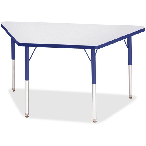 Berries Adult-sz Gray Laminate Trapezoid Table