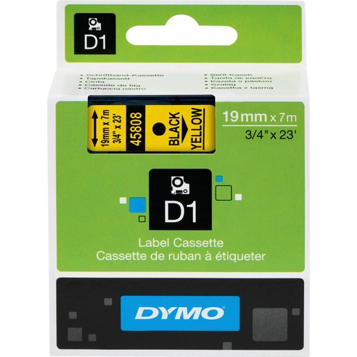 Dymo Dymo Black on Yellow D1 Label Tape