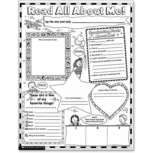 Scholastic Scholastic Teach Res. Read About Me Poster