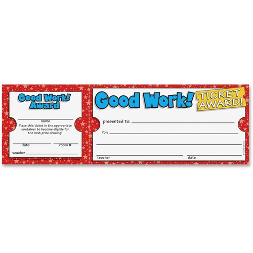 Scholastic Scholastic Good Work Ticket Awards