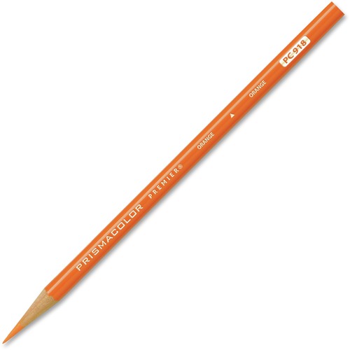 Prismacolor Premier Colored Pencil, Orange Lead/Barrel, Dozen