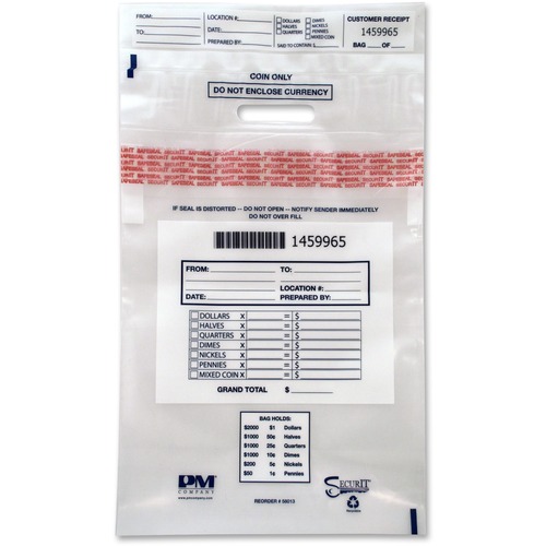 PM PM Tamper Evident Coin Tote