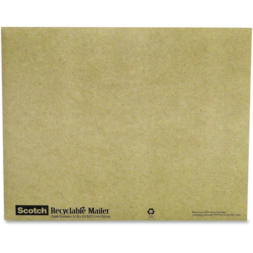 Scotch Padded Mailer 6914, 8 in x 10 in, Recyclable Mailer