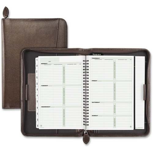 Day-Timer Day-Timer Small BN Leather Organizer Starter Set