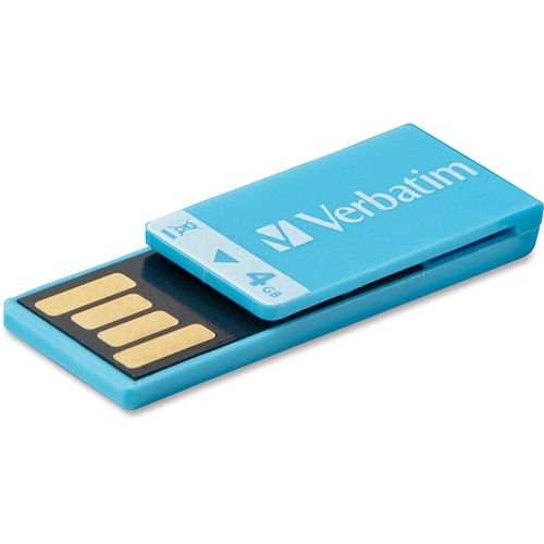 Verbatim Verbatim 4GB Clip-It USB Flash Drive - Blue