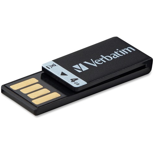 Verbatim 4GB Clip-It USB Flash Drive - Black