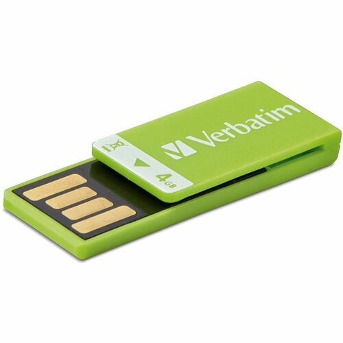 Verbatim Verbatim 4GB Clip-It USB Flash Drive - Green