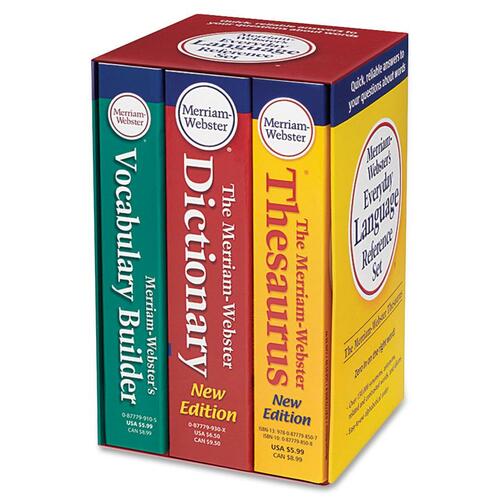 Merriam-Webster Language Reference SetDictionary Printed Book