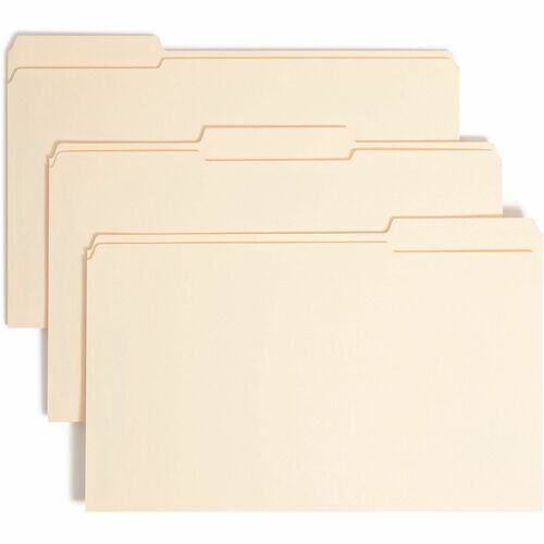 Smead 19555 Manila Fastener File Folders with SafeSHIELD Fasteners