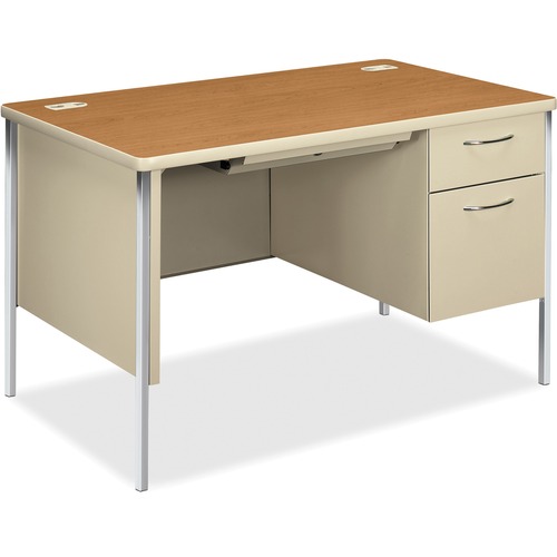 HON Mentor 88251R Single Pedestal Desk