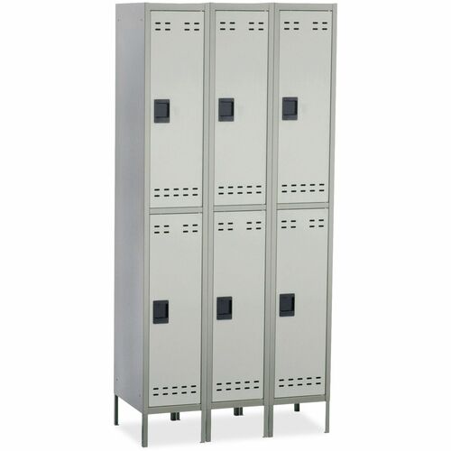 Safco Safco Double-Tier Two-tone 3 Column Locker with Legs