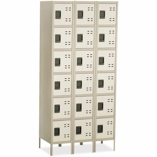 Safco Safco Six-Tier Two-tone 3 Column Locker with Legs