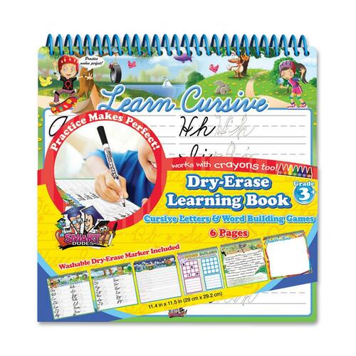 The Board Dudes Dry-Erase Learning Book Activity Printed Book