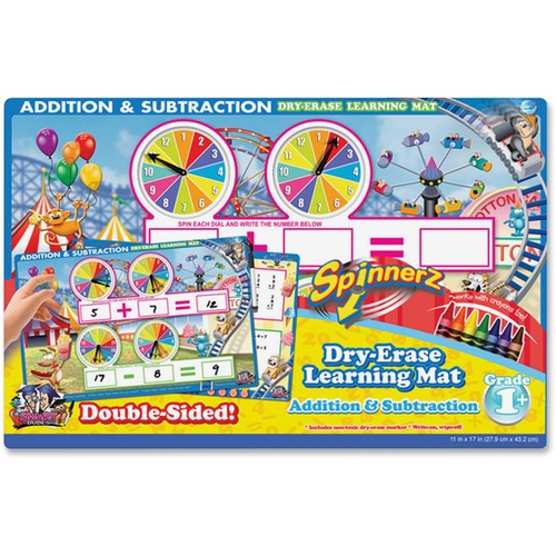 The Board Dudes The Board Dudes SpinnerZ Dry-erase Learning Mat