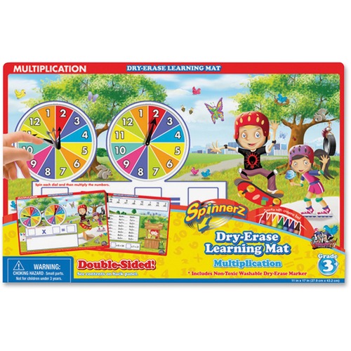 The Board Dudes The Board Dudes SpinnerZ Dry-erase Learning Mat