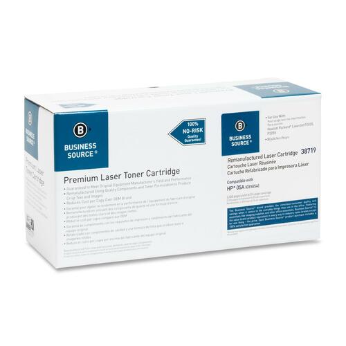 Business Source Remanufactured Toner Cartridge Alternative For HP 05A
