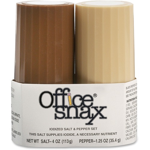 Office Snax Office Snax Salt and Paper Shaker Set