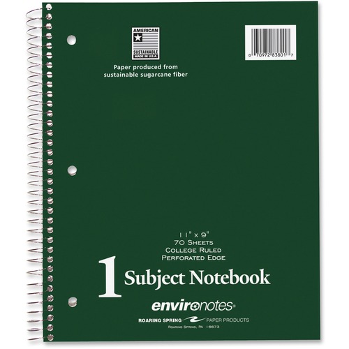 Roaring Spring 1-Subject Notebook