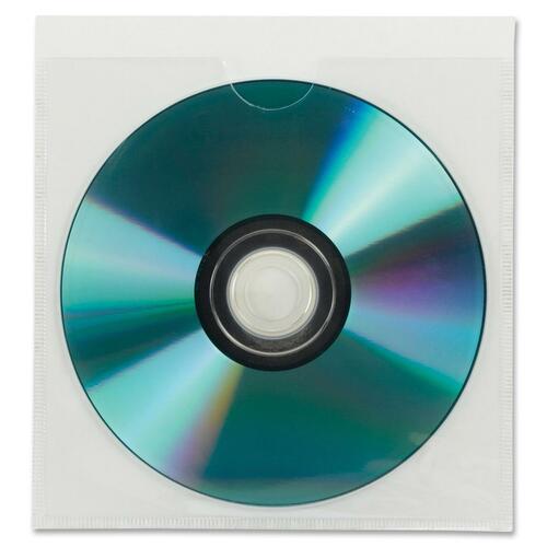 Smead Smead 68145 Clear Self-Adhesive Poly CD/DVD Pockets