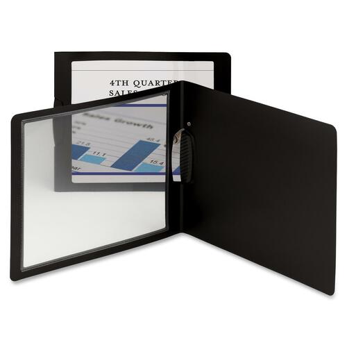 Smead Smead 86040 Black Frame View Poly Report Covers with Swing Clip