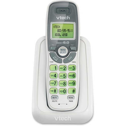 VTech CS6114 DECT 6.0 Cordless Phone with Caller ID/Call Waiting, Whit