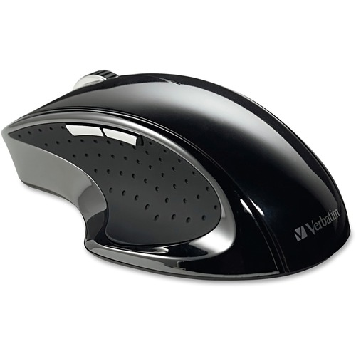 Verbatim Wireless Ergo Desktop Optical Mouse - Black