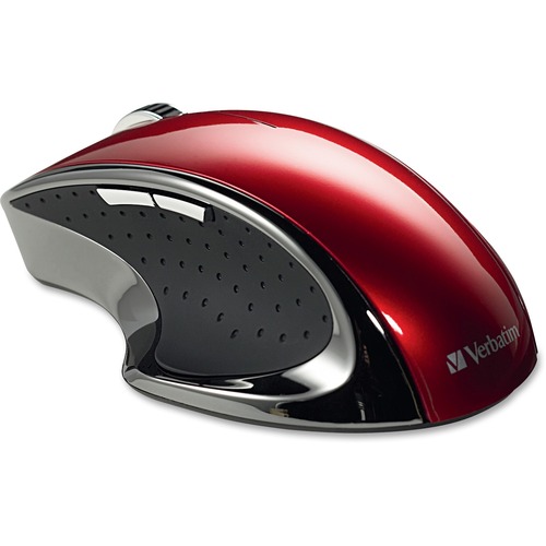 Verbatim Wireless Ergo Desktop Optical Mouse - Red